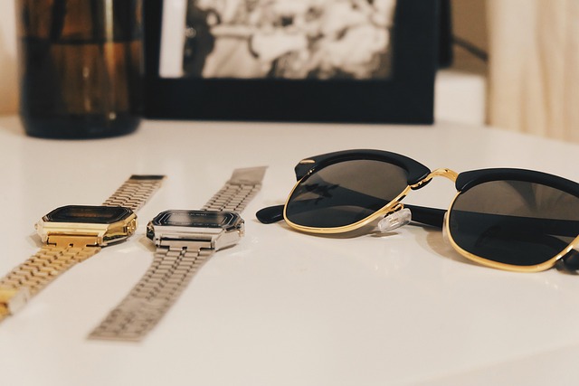 Watch and sunglasses set